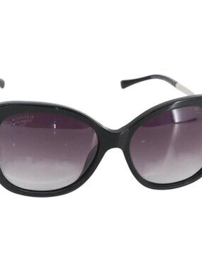 CHANEL Coco Pearl Sunglasses metal Black 5339-H CC